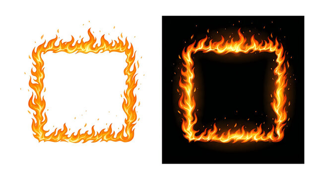 Abstract orange flame digital background texture