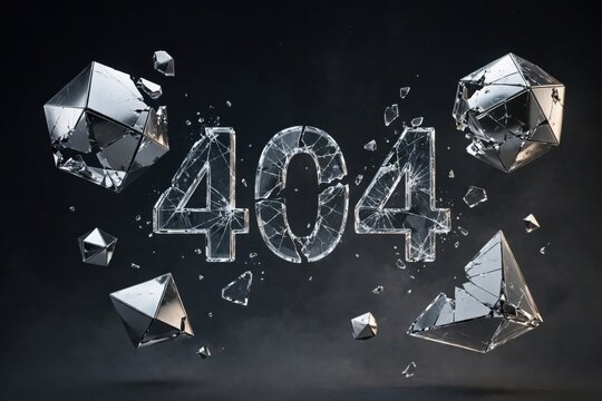 Error 404 Page Not Found Digital Art.