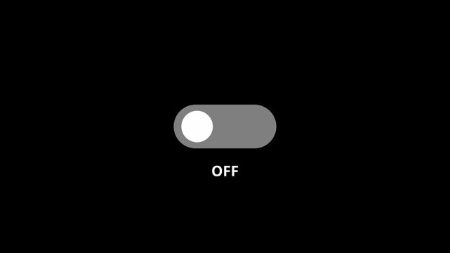 On Off Animation Switch Motion, toggle power effect, creative UI UX transition, modern digital graphic design video showcase