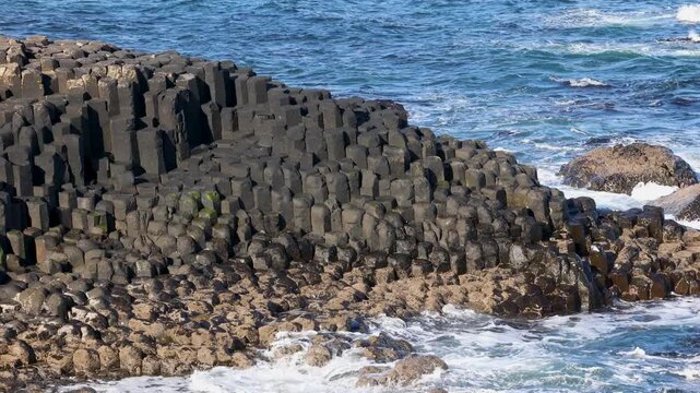 Giant's Causeway basalt columns in Northern Ireland, United Kingdom