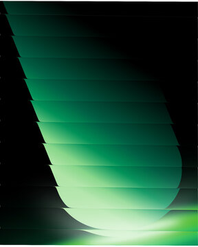 Abstract digital background with horizontal light green slices abstract background horizontal distorted