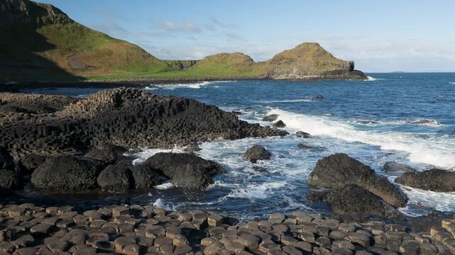 Giant's Causeway basalt columns in Northern Ireland, United Kingdom