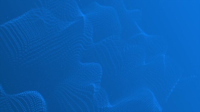 Royal blue wavy dot pattern abstract hi-tech designloop able dark technology background