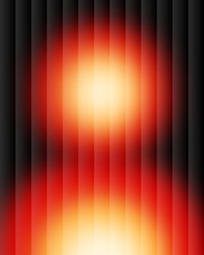 Abstract glowing red and orange vertical lines pattern on dark background