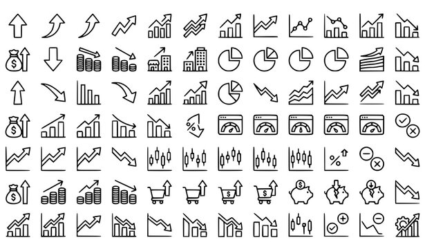 Illustrate a premium medicine line art icon pack featuring 150 minimalist black outline vector icons isolated on a solid white background. Include medical equipment, hospital furniture, diagnostic dev
