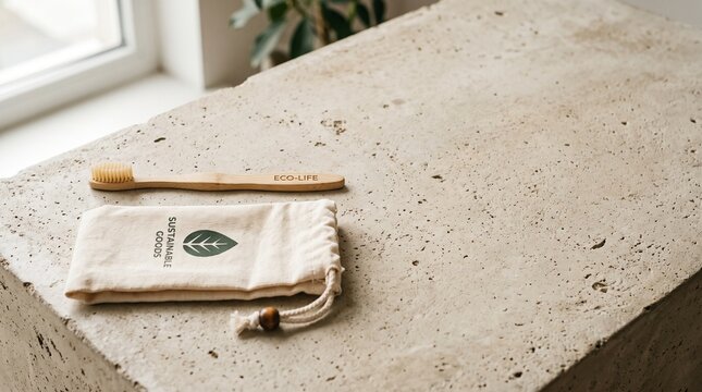 Eco-Friendly Product on Minimalist Surface