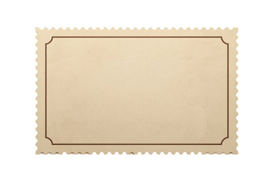 Blank vintage ticket with decorative border