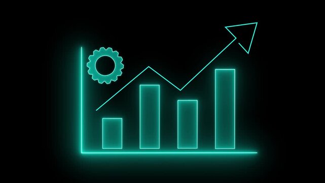 Download free with trialBusiness efficiency concept on black background. how much a company or organization can produce as it relates to time, cost and quality. 