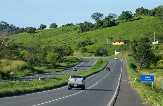 BR-230 Highway Crossing the Agreste Landscape Near Campina Grande, Para&iacute;ba, Brazil