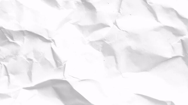 Abstract white crumpled paper texture background.