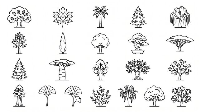 A forest of diverse trees&mdash;oak, pine, willow, and bamboo&mdash;stands together, symbolizing growth, resilience, and the timeless harmony of nature&rsquo;s living architecture.