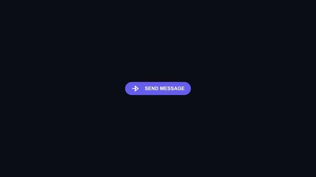Send message button click animation with cursor interaction for website ui and app ux 4k