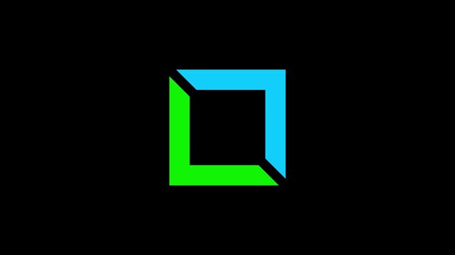transparent loading square animated GIF video icon