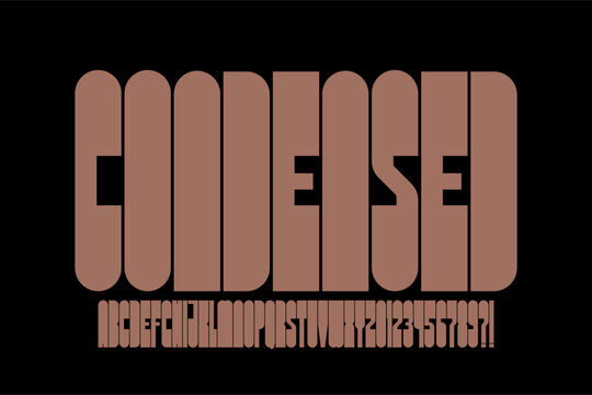 Super Condensed Monospace Font | Narrow Alphabet & Numbers


