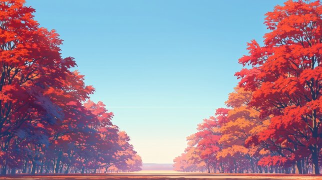 秋の風景画 秋の青空」の写真素材 | 279,949件の無料イラスト画像 | Adobe Stock