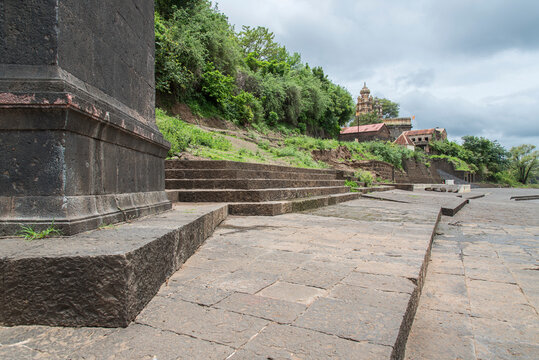 Bilveshwar Temple, Shree Kshetra Mahuli, 18th-century, commissioned by the Pant Pratinidhi rulers, Sangam Mahuli, Satara, Maharashtra, India.