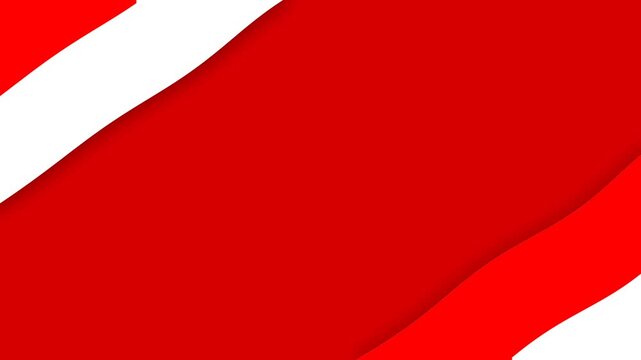 Indonesia Independence Day Red and White Abstract Motion Background Loop.