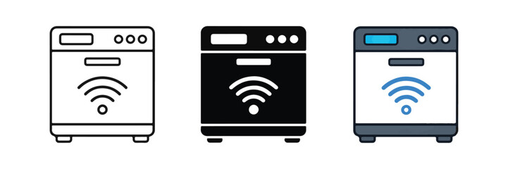 WiFi Kitchen Appliance Control Icon © Sobuj