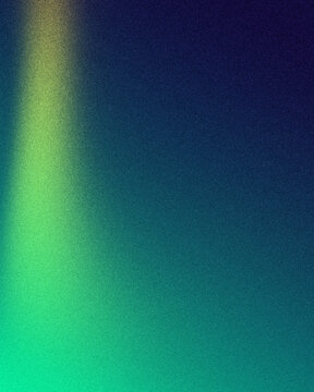 Deep navy blue and teal gradient background vertical grainy glowing neon green light beam on dark backdrop noise texture effect banner template