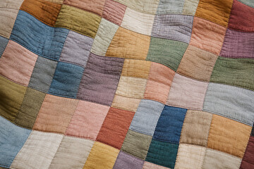 Obraz premium Soft Multicolor Patchwork Quilt Background With Harmony
