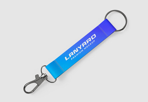 Strap Keychain Lanyard PSD Mockup