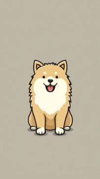 Cute Cartoon Dog Illustration