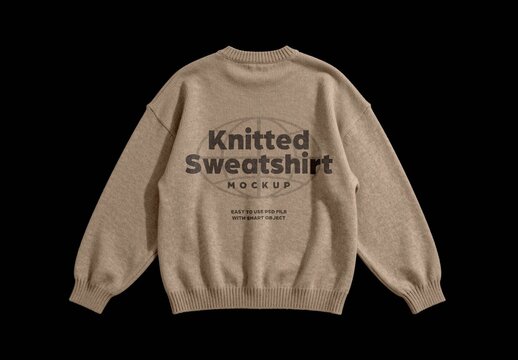 Knitted Sweatshirt Mockup