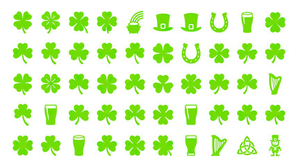 Obraz premium St. Patrick's Day Icons and Symbols Collection