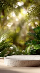 Fototapeta premium Serene Jungle Scene with Peaceful Atmosphere