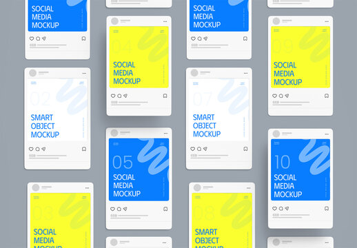 Social Media Post Mockup Set