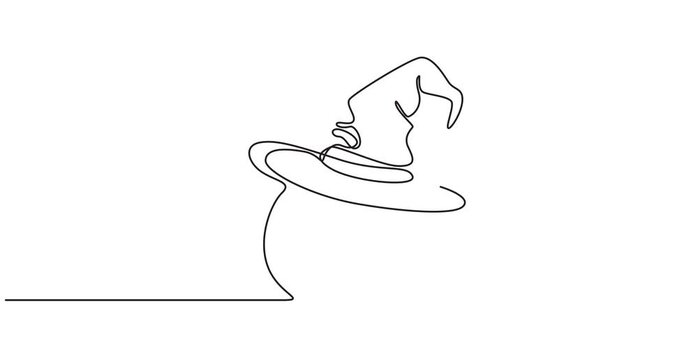 Animated self drawing of  Continuous One Line Drawing of Ribbed Pumpkin Vector, Editable Monoline Autumn Harvest Squash, Single Stroke Farm Produce, Halloween pumpkin, 4k