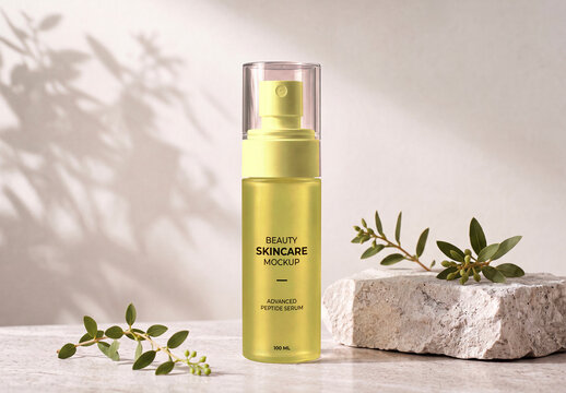 Skin Care Serum Mockup