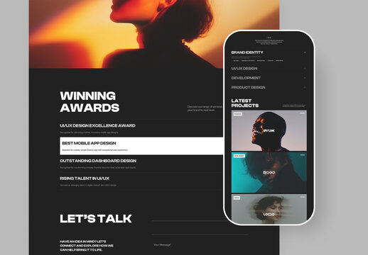 Website And Mobile App Mockup