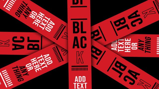 black friday banner design with motion tile effect animation