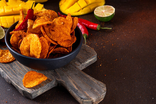 Fricy, fruit and spicy mango chili chips