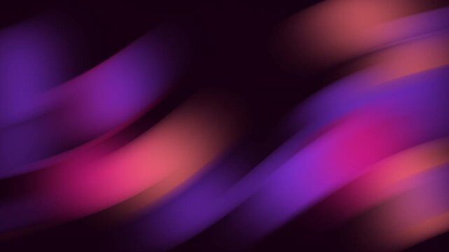 Elegant Seamless Loop Background with Smooth Purple Pink Orange Gradient Flowing Waves 4K UHD