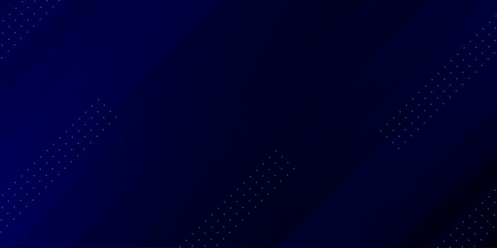 Abstract dark blue diagonal dynamic background with halftone dots pattern gradient