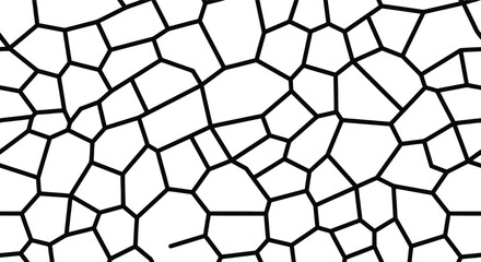 Abstract Polygon Mesh Mosaic Texture Line Art Design © Hira