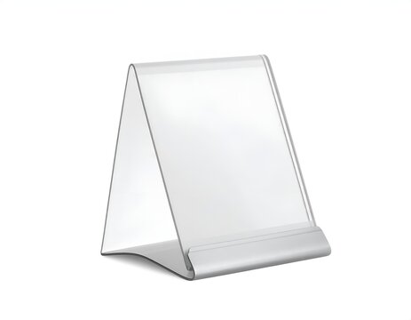 Empty Acrylic Table Tent Sign Holder for Promotional Displays and Menus