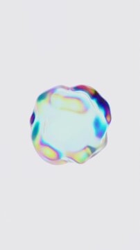 looped 3d animation.dispersion of glass. spherical waves of the molecular structure of matter. scientific background