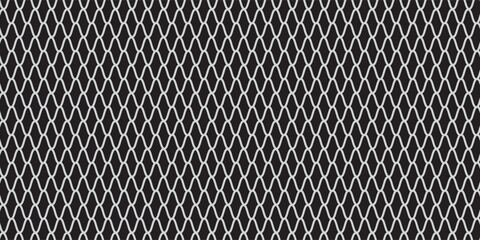 Mesh texture for fishing nets. Seamless pattern for sportswear or soccer goal, volleyball net, basketball hoop, hockey, athletics. vector illustration. Abstract net background for sports. © absah