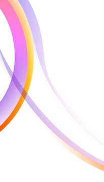 Elegant abstract curved lines on a white background, elegant, sophistication