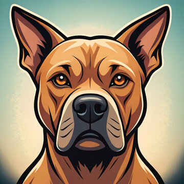 portrait of a bloodhounds dog