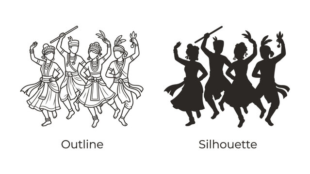 Indian Folk Dance Performance: A group of dancers in traditional Indian attire performs a vibrant folk dance, showcasing cultural heritage and artistic expression.