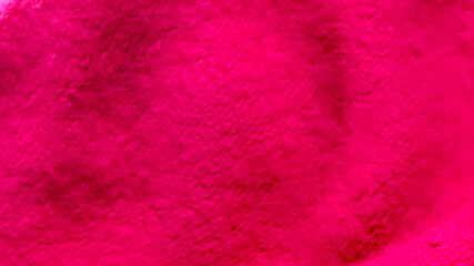 Macro shot of hot pink soft fleece fabric surface texture for background © Jasid Gallery