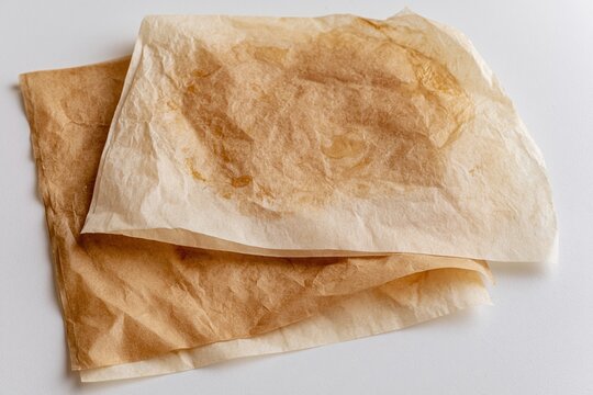 The Crumpled Kraft Paper Sheets for Culinary Wrapping and Crafting