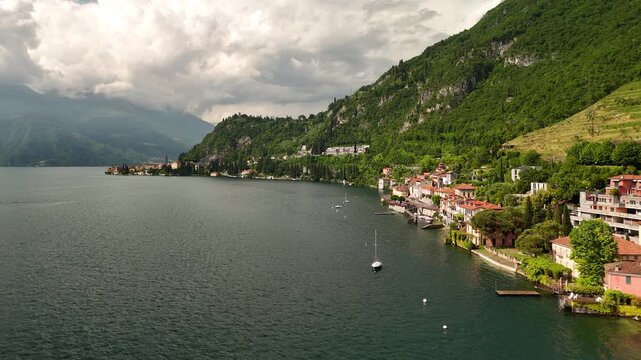 Aerial Footage &ndash; Lake Como, Italian Lakes, Italy