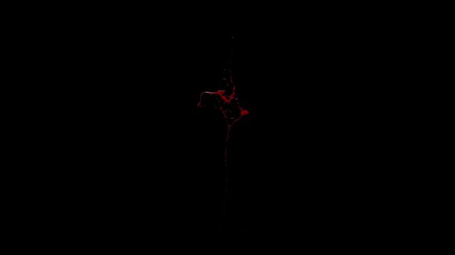 Blood splashes or fluid explosions extremely realistic