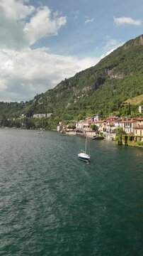Aerial Footage &ndash; Lake Como, Italian Lakes, Italy