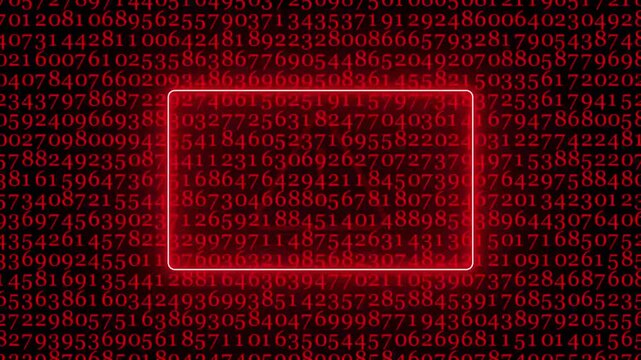 Warning sign data unlocking hackers. Security protection Concept. Hacker vulnerability malicious encryption. 4K vertical video.